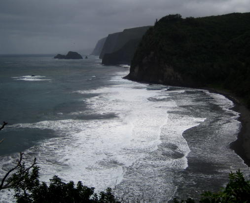 Waves at dusk