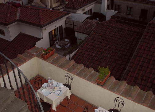 dinner on the roof